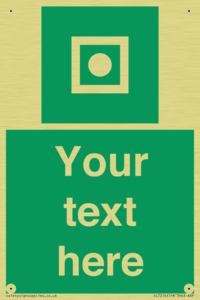 Custom sign safe condition Shipboard general alarm